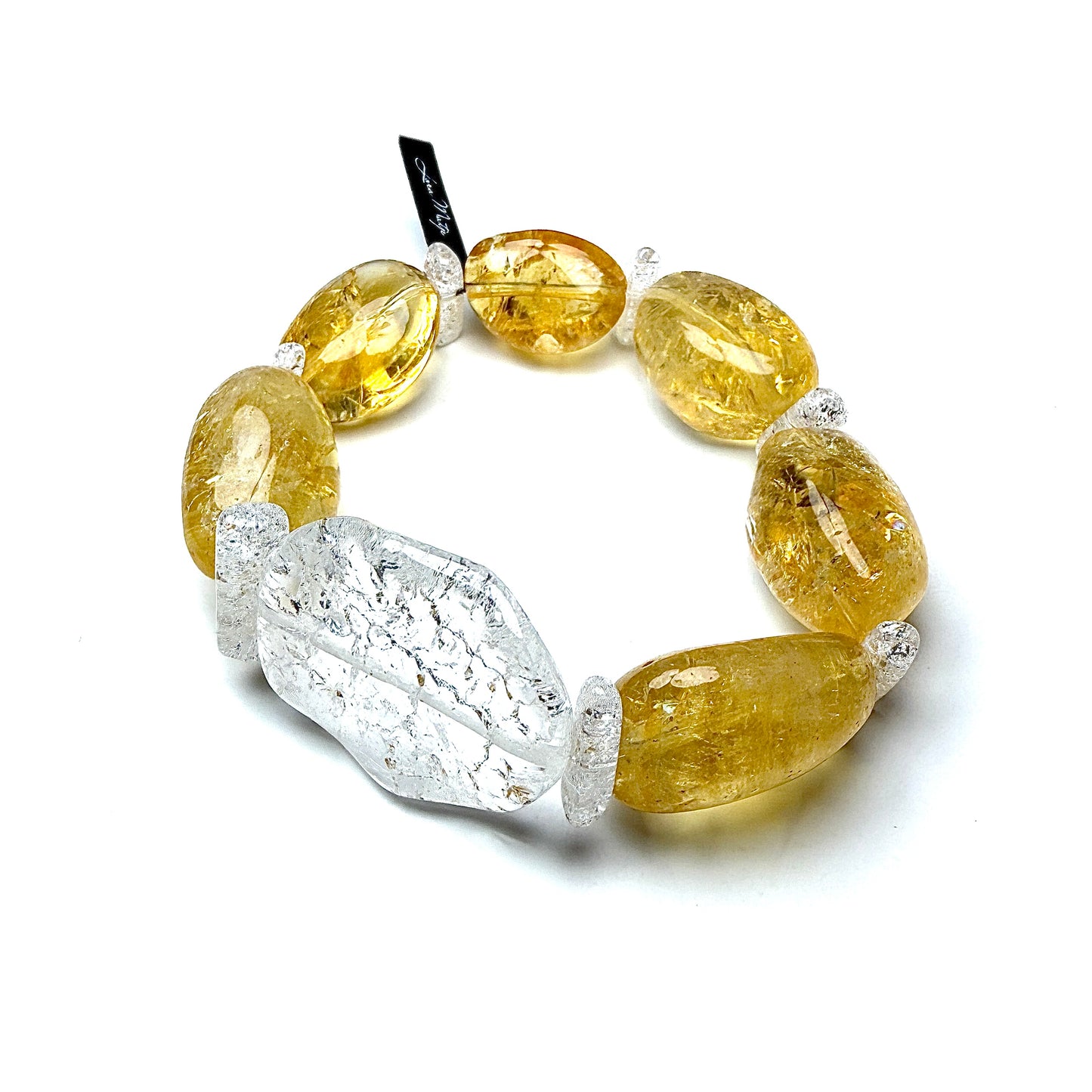 Citrine with Iris Crystal. Joy. Abundance. Motivation.