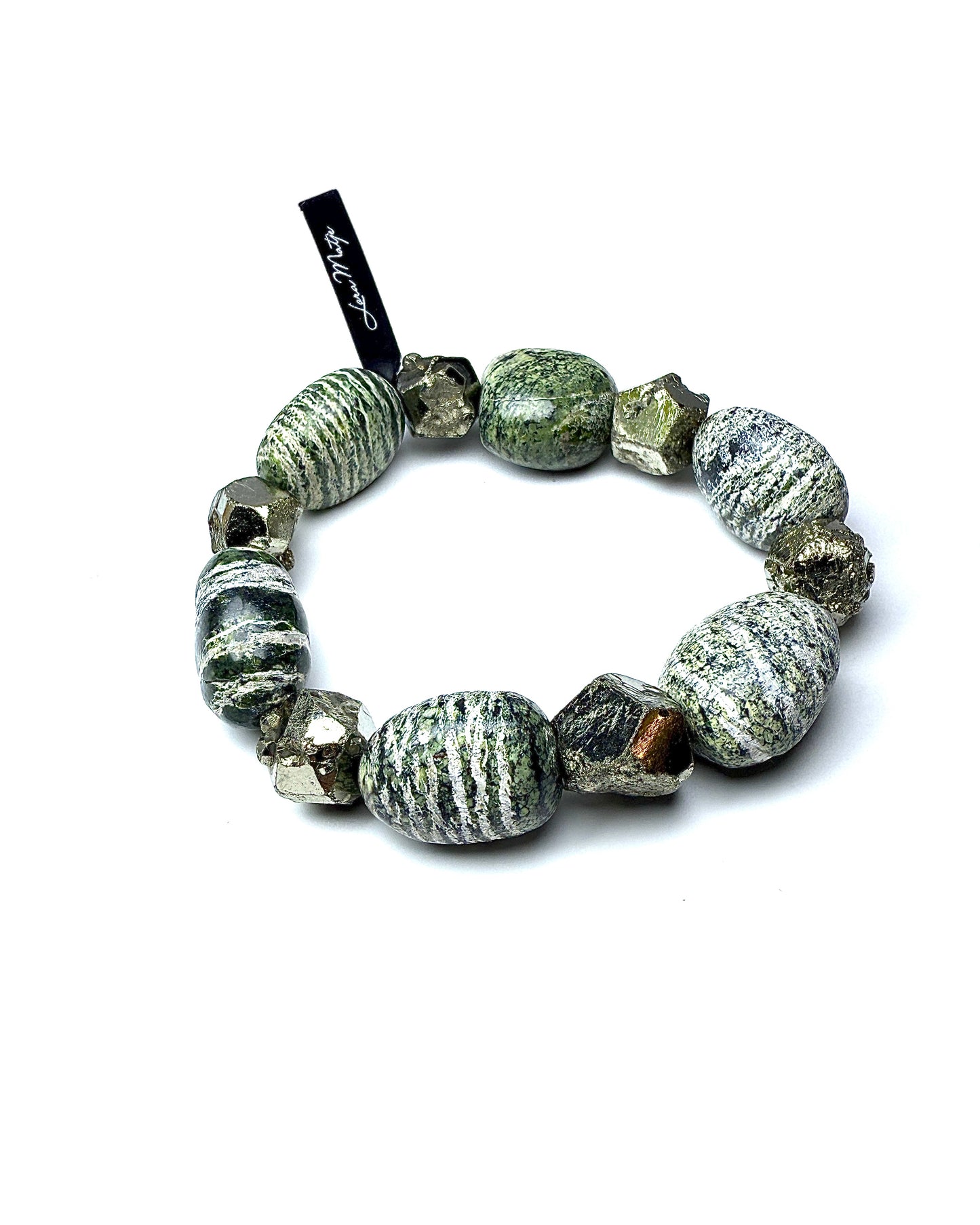 Serpentine with Magnetite and Pyrite.