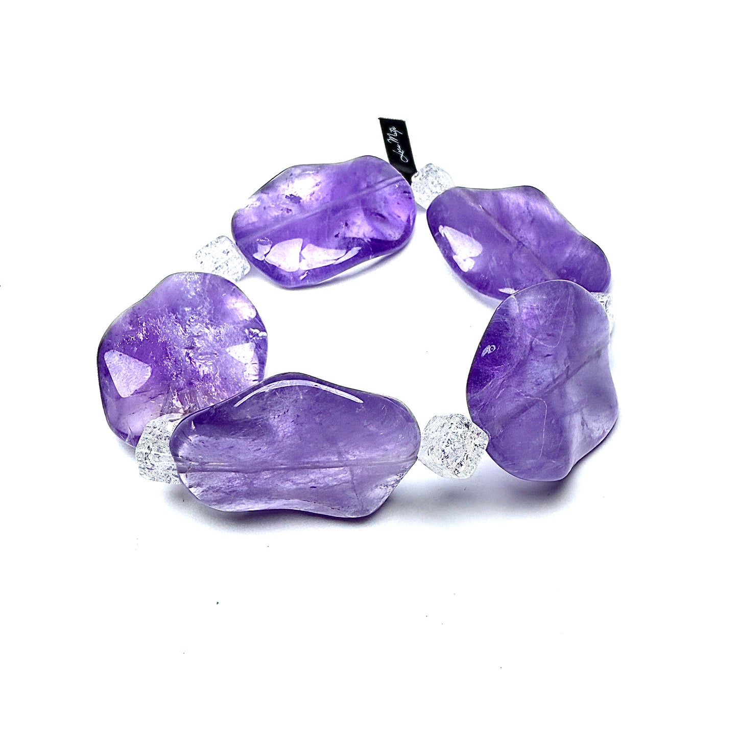 Amethyst with Iris Crystal. Calm. Intuition. Clarity.