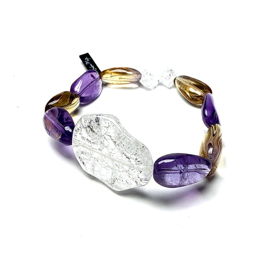Ametrine with Iris Crystal. Balance. Clarity. Personal Growth.
