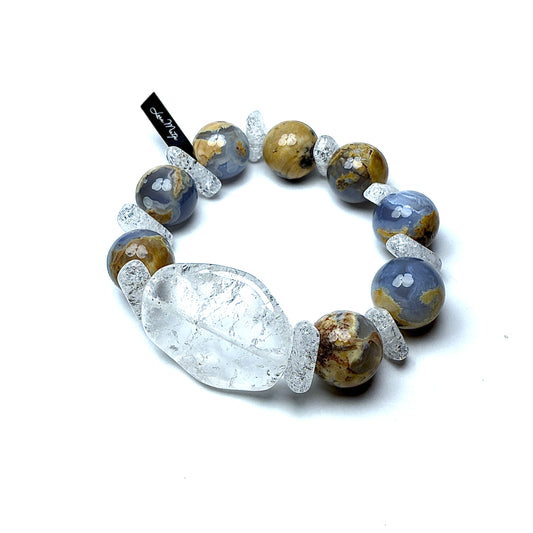 Chalcedony with Iris Crystal.