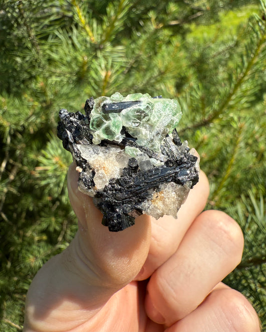 Fluorite with Schorl.