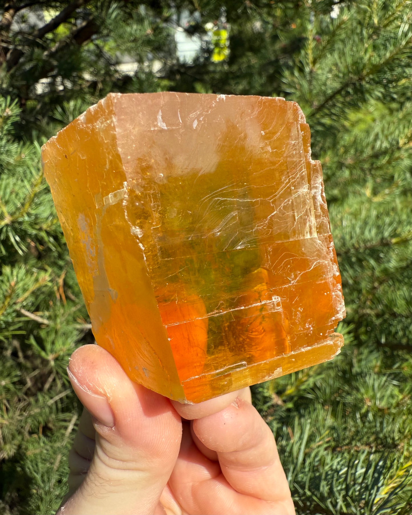 Orange Calcite.